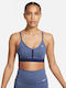 Nike Indy Γυναικείο Αθλητικό Μπουστάκι Diffused Blue με Επένδυση & Ελαφριά Ενίσχυση