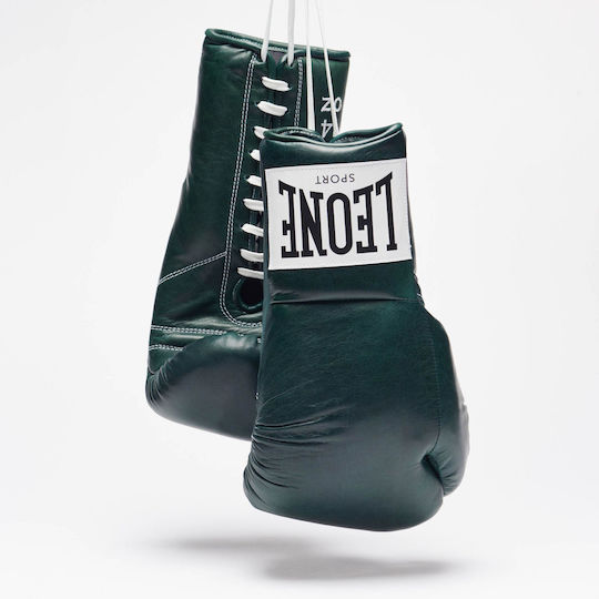 Leone Sport Romeo Vintage GNR01L Γάντια Πυγμαχίας Δερμάτινα για Αγώνα Πράσινα