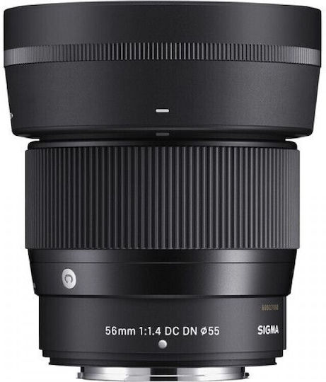 Sigma Crop Φωτογραφικός Φακός 56mm f/1.4 DC DN Contemporary Telephoto για Nikon Z Mount Μαύρος