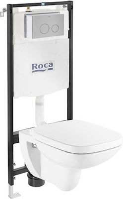 Roca Built-in Plastic Rezervor de toaletă Rectangular Presiune scăzută Alb