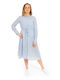 Tom Tailor Summer Midi Shirt Dress Dress Light Blue