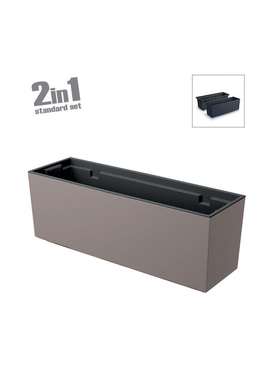 Marhome Urbi Case Planter Box 77x24.6cm Mocha 09-DUC800-7529U