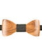 Wooden Bow Tie Mom & Dad 41011120 - Natural