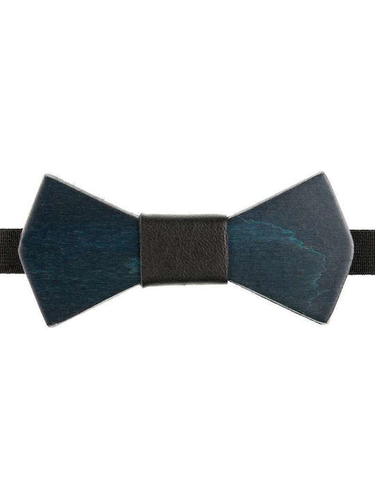 Wooden Bow Tie Mom & Dad 41011137 - Blue