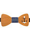 Brown Wooden Bow Tie Mom & Dad 41011246 - Brown