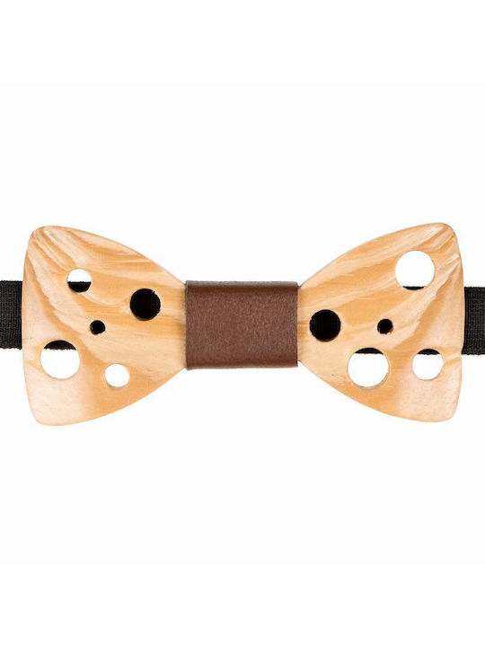 Wooden Bow Tie Mom & Dad 41011289 - Natural