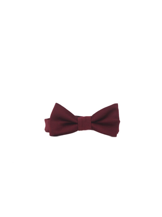 Papion din satin burgundy - 9697-bor