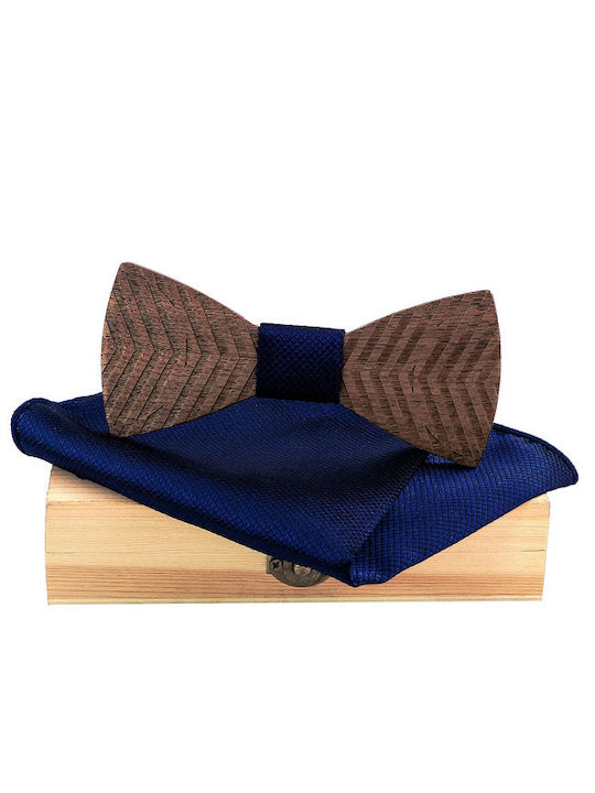 Wooden Bow Tie Daponte DAP-A1101 Blue