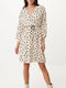 Summer Mini Dress Wrap Polka Dot