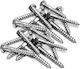 Helix Coach Screw Hexagon Galvanized DIN 571 with Diameter M8 and Length 70mm