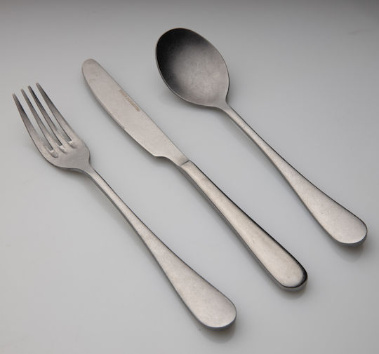 Dinox 60-Piece Stainless Steel 18/10 Silver Cutlery Set