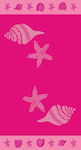 Dimcol Beach Towel Cotton Pink 165x87cm.