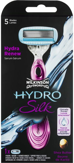 Wilkinson Sword Hydro Silk Ξυραφάκι Σώματος με Ανταλλακτική Κεφαλή 5 Λεπίδων & Λιπαντική Ταινία