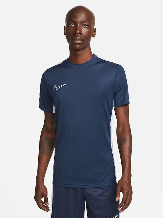 Nike Bărbați T-shirt Sportiv cu Mânecă Scurtă Dri-Fit Albastru marin