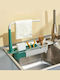Plastic White Kitchen Sink Organizer Base 32x6x8.5cm