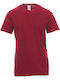 Payper Sunset Men's Promotional Short Sleeve T-Shirt In Burgundy Colour