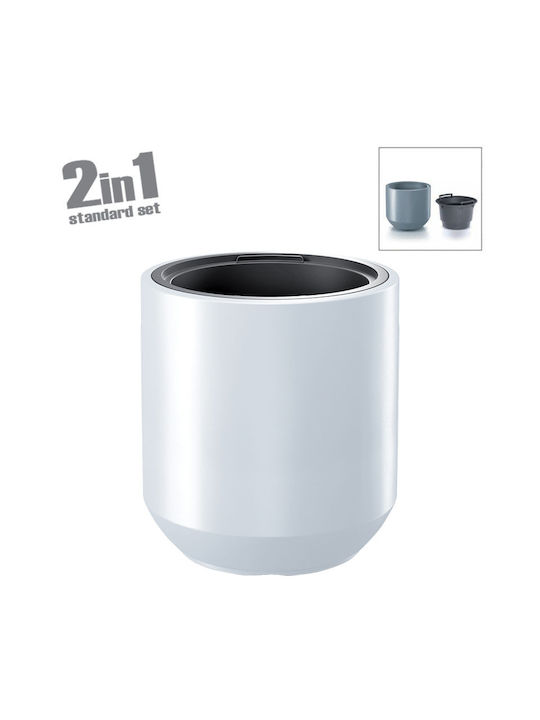 Marhome Heos Κασπώ Πλαστικό Λευκό 56.8x56.8x47εκ.