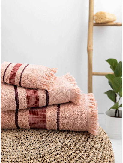 Palamaiki 3-tlg. Set Badetücher Nepal Rose Gewicht 500gr/m²