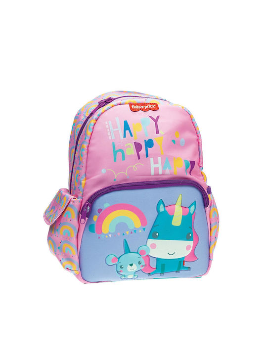 Fisher Price Unicorn School Bag Backpack Kindergarten in Pink color