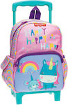 Fisher Price Unicorn School Bag Trolley Kindergarten in Pink color