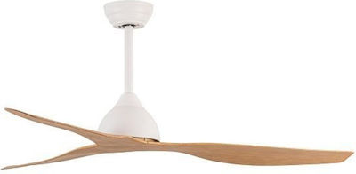 Eurolamp Ceiling Fan 132cm with Remote Control Beige