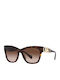 Michael Kors Empire Square Women's Sunglasses with Brown Tartaruga Plastic Frame and Brown Gradient Lens MK2182U 300613