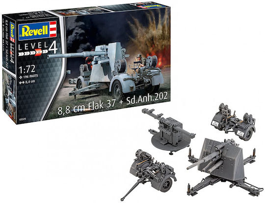 Revell Φιγούρα Μοντελισμού Τανκ Flak 37+SD.ANH.202 σε Κλίμακα 1:72