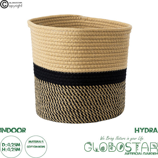 GloboStar Hydra Planter Fabric Beige with Stand 25x25x25cm.
