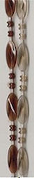 Door Curtain Bead 120x220 cm Cognac Grey