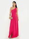 Rochii De Vară Pentru Femei Maxi Rochie Pentru Nuntă / Botez Fuchsia
