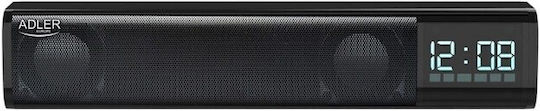 Adler 310102 Ηχείο Bluetooth 10W με Διάρκεια Μπαταρίας έως 15 ώρες Μαύρο