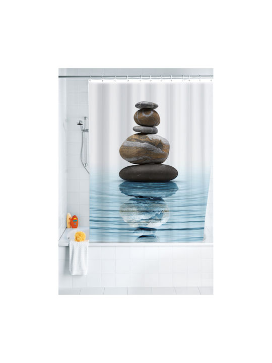 Wenko Meditation Shower Curtain 180x200cm White