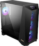 MSI 306-7G15R21-W57 Gaming Midi Tower Computer Case with RGB Lighting Black