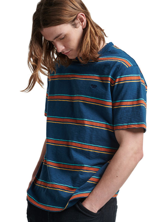 Superdry Vintage Textured Тениска Син