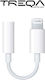 Treqa CA-1052 Lightning Männlich Zu 3.5mm Weiblich Weiß