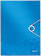 Leitz Folder with Rubber Band and Ears for Paper A4 Blue Circular Clasp