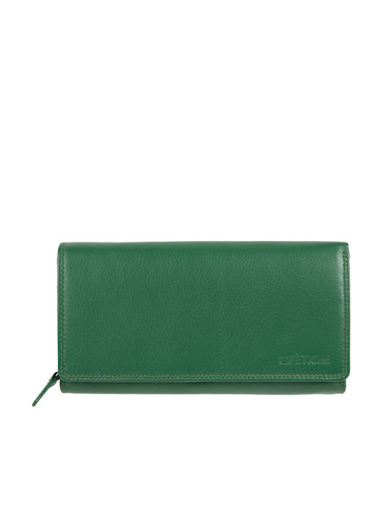 Fetiche Leather Large Leather Women's Wallet Green