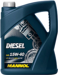 Mannol Car Lubricant 15W-40 1lt for Diesel Engine