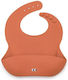 Noui Noui Waterproof Bib Silicone with Button & Pocket Dusty Rusty for 4 m+