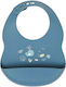 Nattou Whale Waterproof Bib Silicone with Butto...