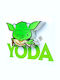 3DLightFX Led Plastic Kids Wall Light Star Wars Mini Yoda