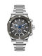 GC Watches Legacy Ανδρικό Ρολόι 44mm Χρονογράφος Μπαταρίας με Ασημί Μεταλλικό Μπρασελέ