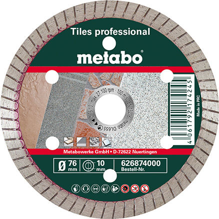 Metabo Δίσκος Κοπής Δομικών Υλικών 76mm