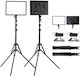 Visico LED-50A Continuous Lighting Kit 3200 - 5600K 50W with Luminance Lux 500 Lux