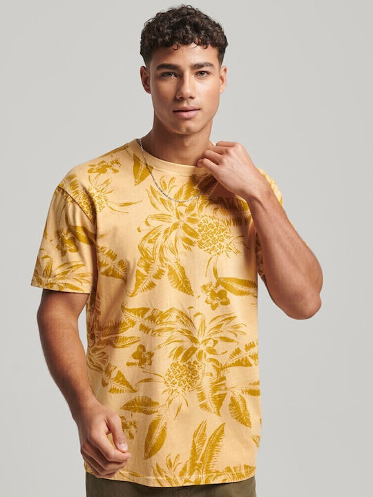 Superdry T-shirt Κίτρινο