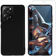 Vivid Back Cover Σιλικόνης Σετ με Τζαμάκι Μαύρο (Poco X5 Pro)