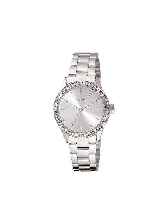 Loisir Hippy Watch with Silver Metal Bracelet