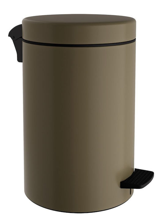 Pam & Co Inox Toilet Bin with Soft Close Lid 12lt Bronze