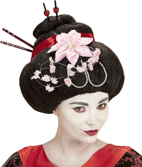 Geisha Carnival Wig Afro Brunette