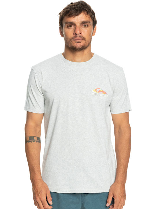 Quiksilver T-shirt Bărbătesc cu Mânecă Scurtă Gri